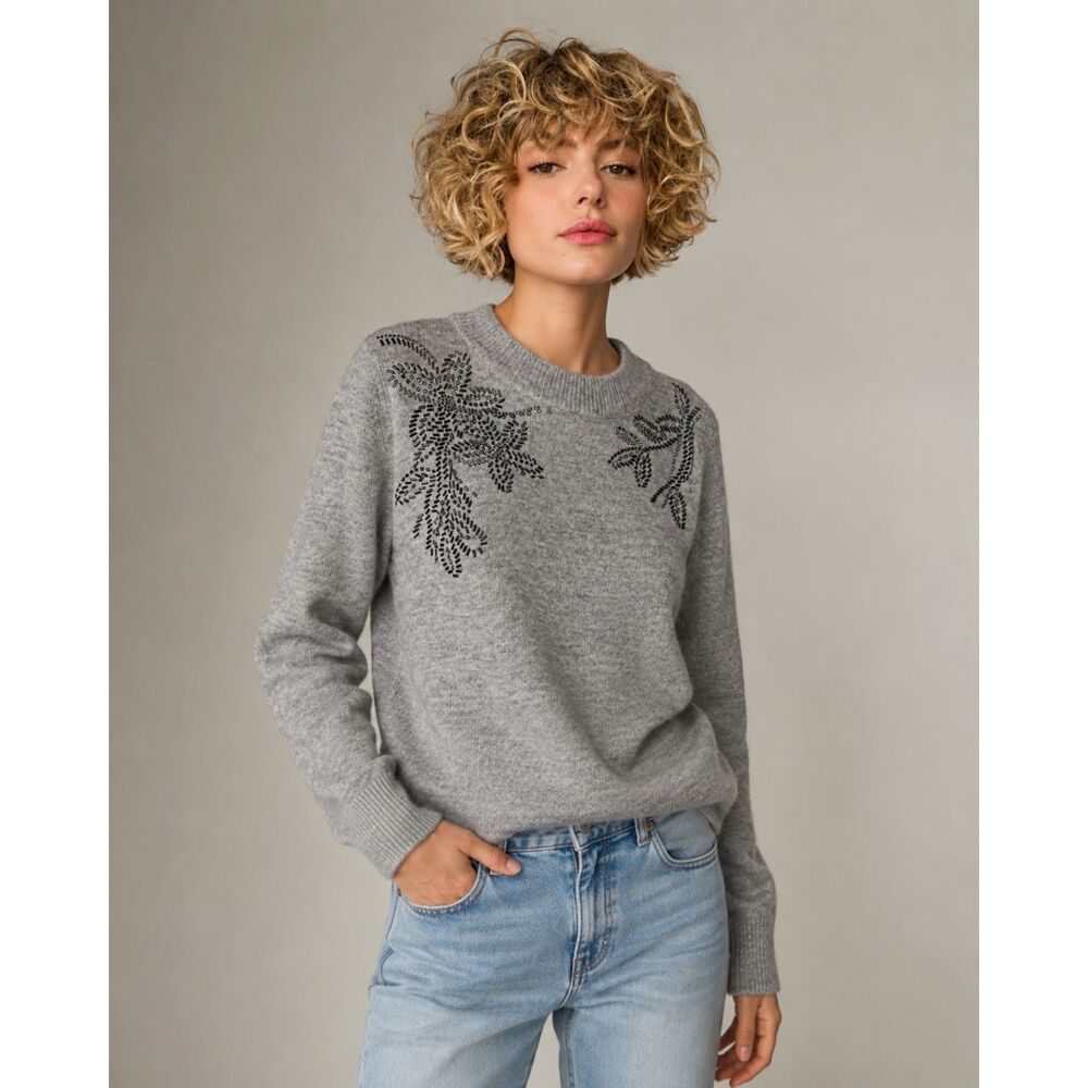 Dunnes of Ireland St. Bernard Embellished Crewneck Sweater